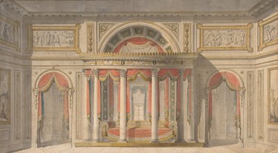 Projekt sypialni, 1785-1838. autorstwa School of Charles Percier