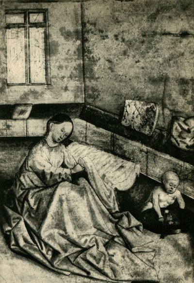 Madonna z Dzieciątkiem we wnętrzu, początek XV w., 1943 r. autorstwa School of Konrad Witz