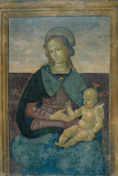 Dziewica i Dziecko autorstwa School of Perugino