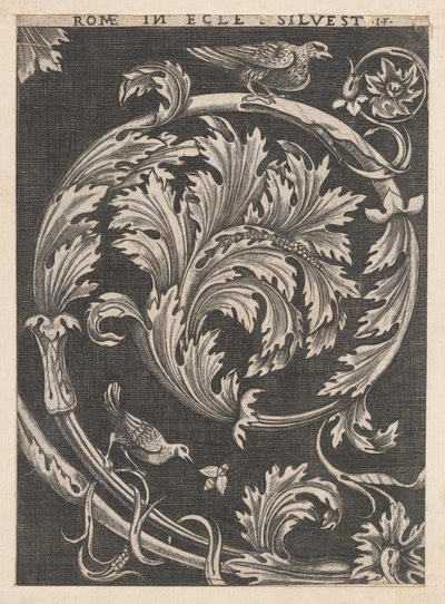 Lustro rzymskiej świetności: ozdobne liście z kościołów, XVI w., XVI w. autorstwa School of Raphael