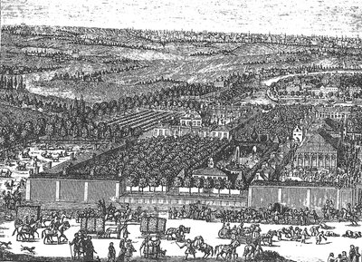 Dzielnica niemiecka Nemetskaya sloboda w Moskwie, 1705 autorstwa Schoonebeek