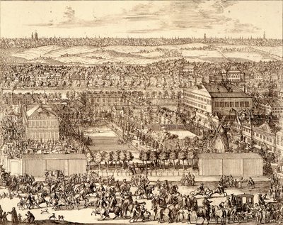 Dzielnica niemiecka Nemetskaya sloboda w Moskwie, prawa część, 1705 autorstwa Schoonebeek