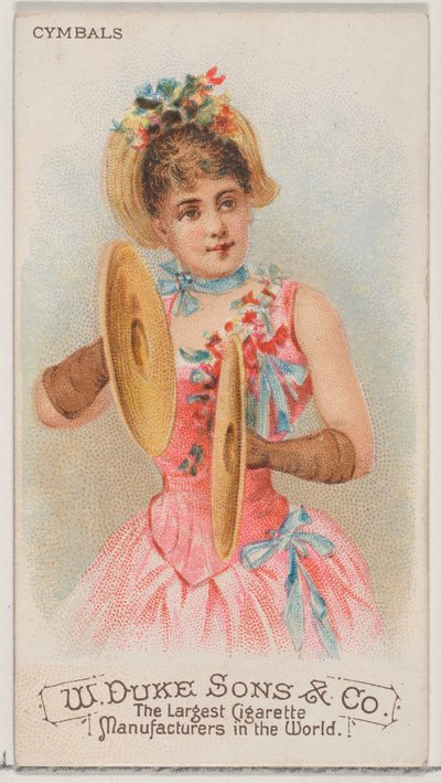 Talerze z serii Musical Instruments N82 do papierosów marki Duke, 1888., 1888. autorstwa Schumacher and Ettlinger