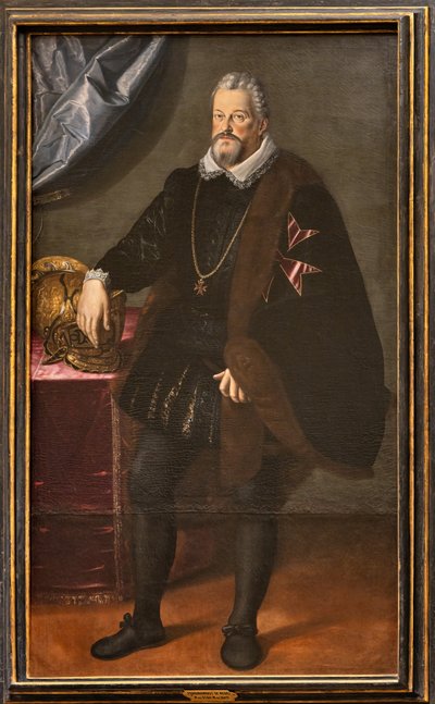portret Ferdynanda Medyceusza, ok. 1550-98 (olej na płótnie) autorstwa Scipione (1550-98) Pulzone