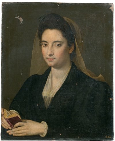 Portret damy z książką (