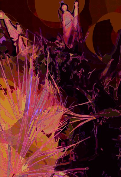 Karczoch_abst_vert6 (cyfrowy) autorstwa Scott J. Davis