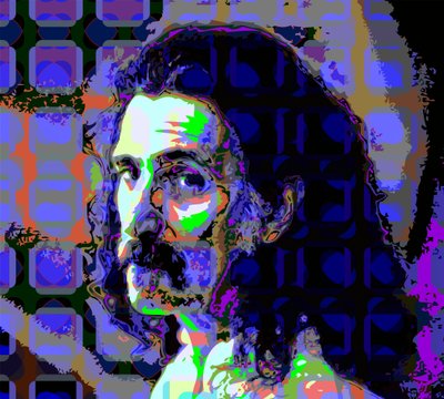 Frank Zappa (cyfrowy) autorstwa Scott J. Davis