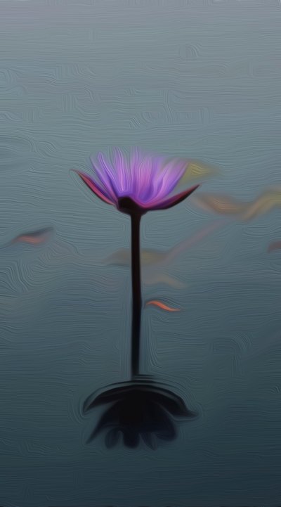 Fioletowa lilia autorstwa Scott J. Davis
