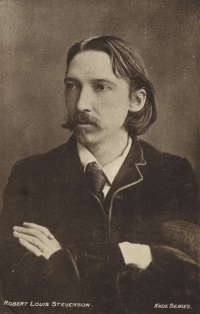 Robert Louis Stevenson, szkocki pisarz autorstwa Scottish Photographer