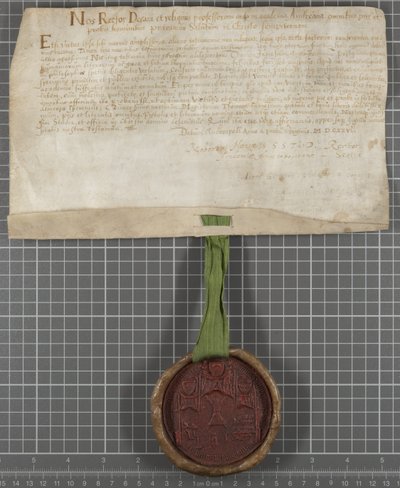 Dyplom wydany przez Uniwersytet Thomasowi Jamesowi autorstwa Scottish School