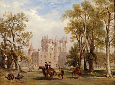 Zamek Glamis, Angus autorstwa Scottish School