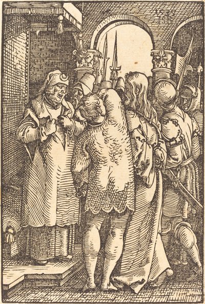 Chrystus przed Kajfaszem autorstwa Sebald Beham
