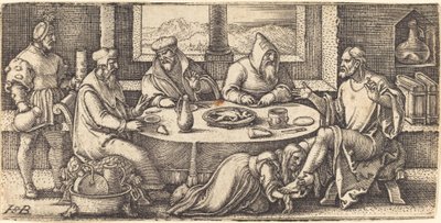 Chrystus w domu Szymona faryzeusza autorstwa Sebald Beham