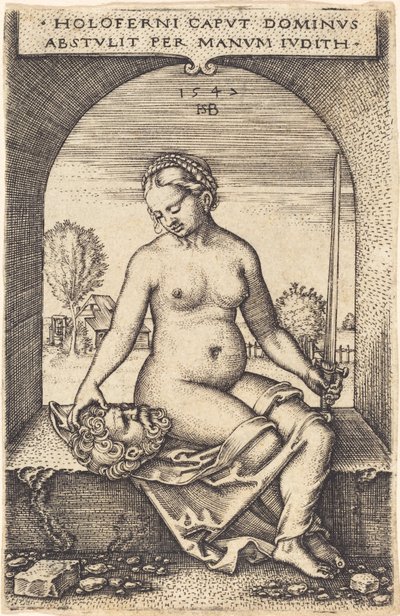 Judith siedząca w oknie autorstwa Sebald Beham