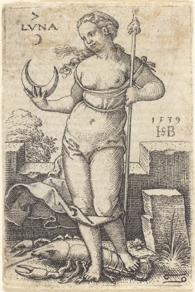 Luna autorstwa Sebald Beham