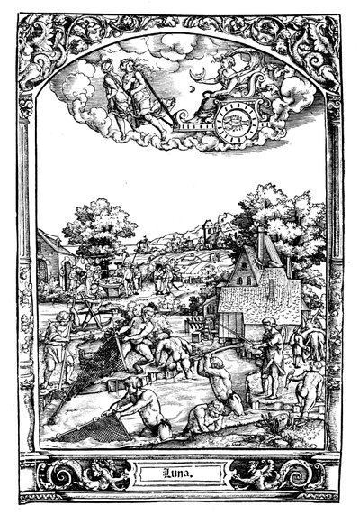 Luna, 1531 autorstwa Sebald Beham