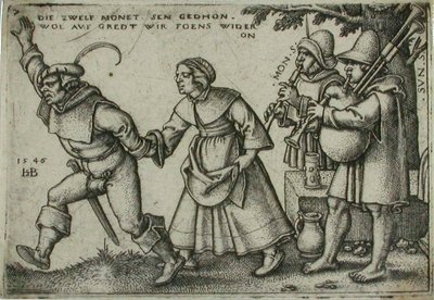 Wiejskie wesele, 7 autorstwa Sebald Beham