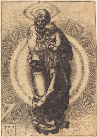Madonna na półksiężycu autorstwa Sebald Beham