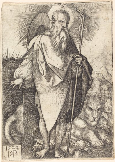 Stojący św. Hieronim autorstwa Sebald Beham