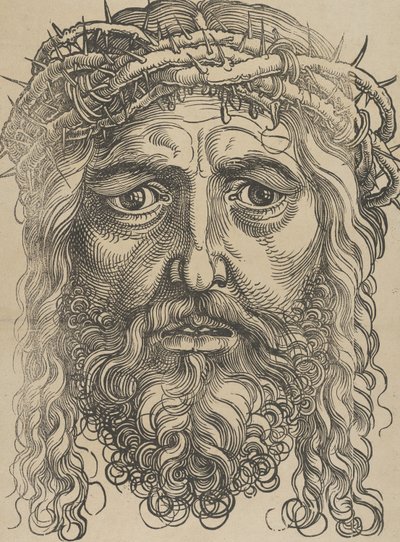 Głowa Chrystusa ukoronowana cierniem, ca. 1520. autorstwa Sebald Beham