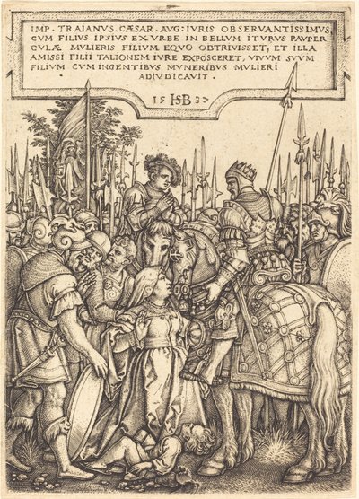 Wyrok Trajana autorstwa Sebald Beham