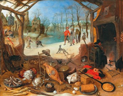 Alegoria zimy autorstwa Sebastiaen Vrancx