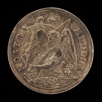 Anioł z narzędziami męki [rewers], 1631. autorstwa Sebastian Dadler