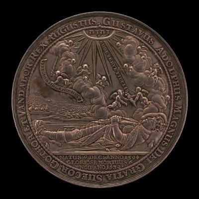 Śmierć Gustawa II Adolfa, 1594-1632, króla Szwecji 1611 [awers], 1634. autorstwa Sebastian Dadler