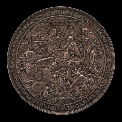 Triumf króla Gustawa Adolfa [rewers], 1634. autorstwa Sebastian Dadler