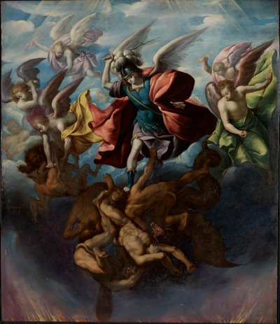 Upadek zbuntowanych aniołów, c. 1650. autorstwa Sebastian Lopez de Arteaga