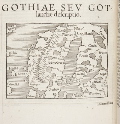 Kosmografia, Fol 830, 1544 autorstwa Sebastian Munster