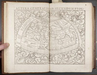 Globus, z Kosmografii, 1544 autorstwa Sebastian Munster