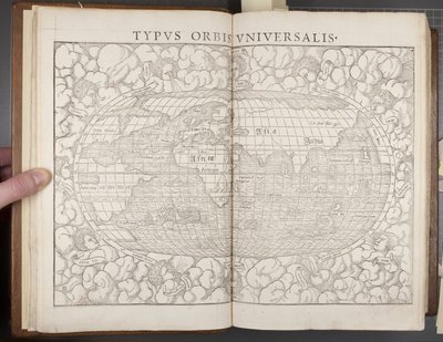 Globus, z Kosmografii, 1544 autorstwa Sebastian Munster