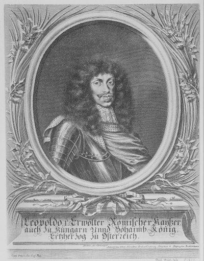 Leopold I, cesarz rzymski, ryty przez Bartłomieja Kiliana II, 1674 autorstwa Sebastian van Dryweghen