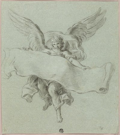 Anioł ze zwojem autorstwa Sebastiano Conca