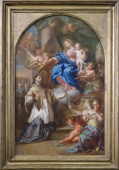 Madonna z Dzieciątkiem i święty Jan Nepomucen autorstwa Sebastiano Conca