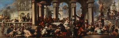 Bankiet Kleopatry autorstwa Sebastiano Mazzoni