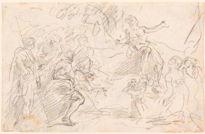 Scena biblijna [verso] autorstwa Sebastiano Ricci