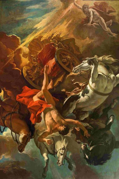 Upadek Faetona autorstwa Sebastiano Ricci