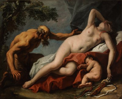 Wenus i Satyra autorstwa Sebastiano Ricci