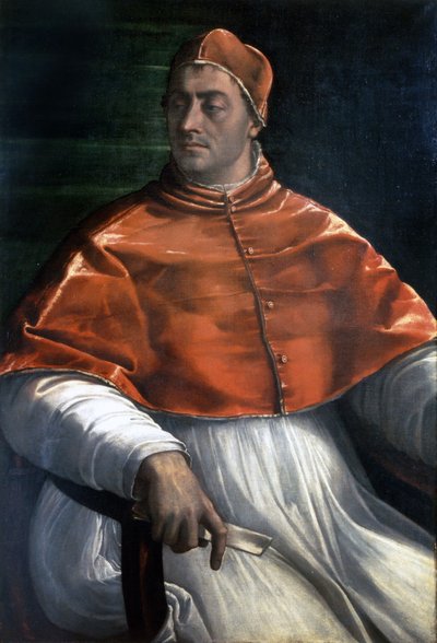 Portret Klemensa VII (Jules de Medici) (1478-1534). Obraz Sebastiano del Piombo. Galerie Neapol, Capodimonte. autorstwa Sebastiano del (c.1485 1547) Piombo