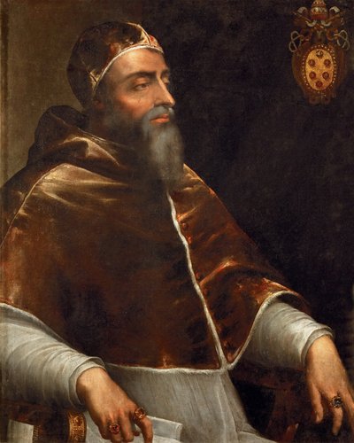 Portret papieża Klemensa VII (1478-1534) (Jules de Medicis ou Giulio di Giuliano de Medici) - Piombo, Sebastiano del autorstwa Sebastiano del (circle of) Piombo