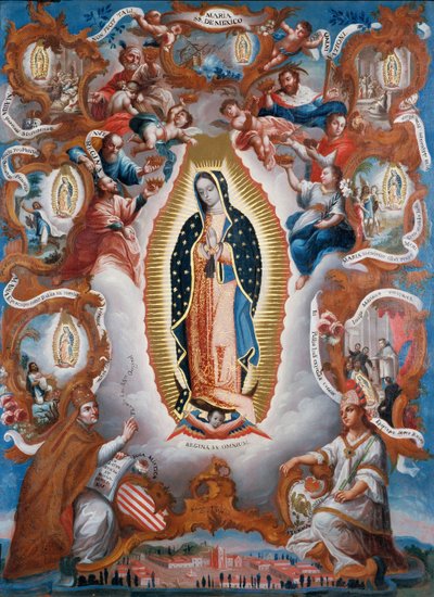 Matka Boża z Guadalupe, 1779 autorstwa Sebastián Salcedo