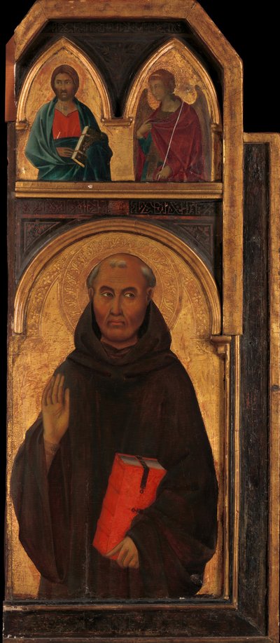 Św. Sylwester Gozzolini, 1320s. autorstwa Segna di Buonaventura