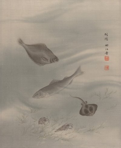 Ryby, ca. 1890-92. autorstwa Seki Shuko