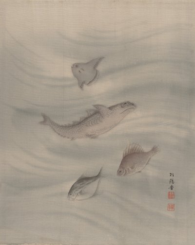 Ryby, ca. 1890-92. autorstwa Seki Shuko