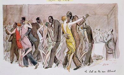 Reprodukcja „Bal przy Rue Blomet”, grudzień 1929 autorstwa Sem