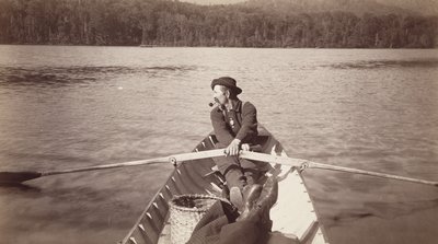 Jak to wygląda z miejsca na rufie, lata 80. i 90. (odbitka albenowo-srebrowa z negatywu szklanego) autorstwa Seneca Ray Stoddard