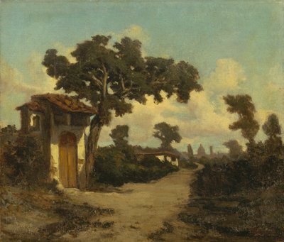 Wokół Florencji, Serafino De Tivoli (1825-1892), olej na płótnie, 31x37 cm autorstwa Serafino de Tivoli