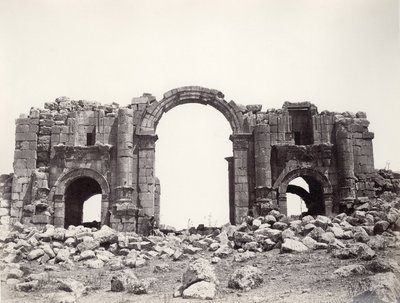 Łuk Hadriana w Jerash, 1867 autorstwa Sergeant Henry Phillips